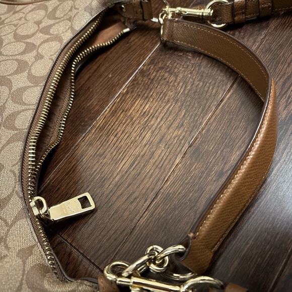 Coach Harley Signature Hobo Bag - Brown/Tan - Picture 9 of 11